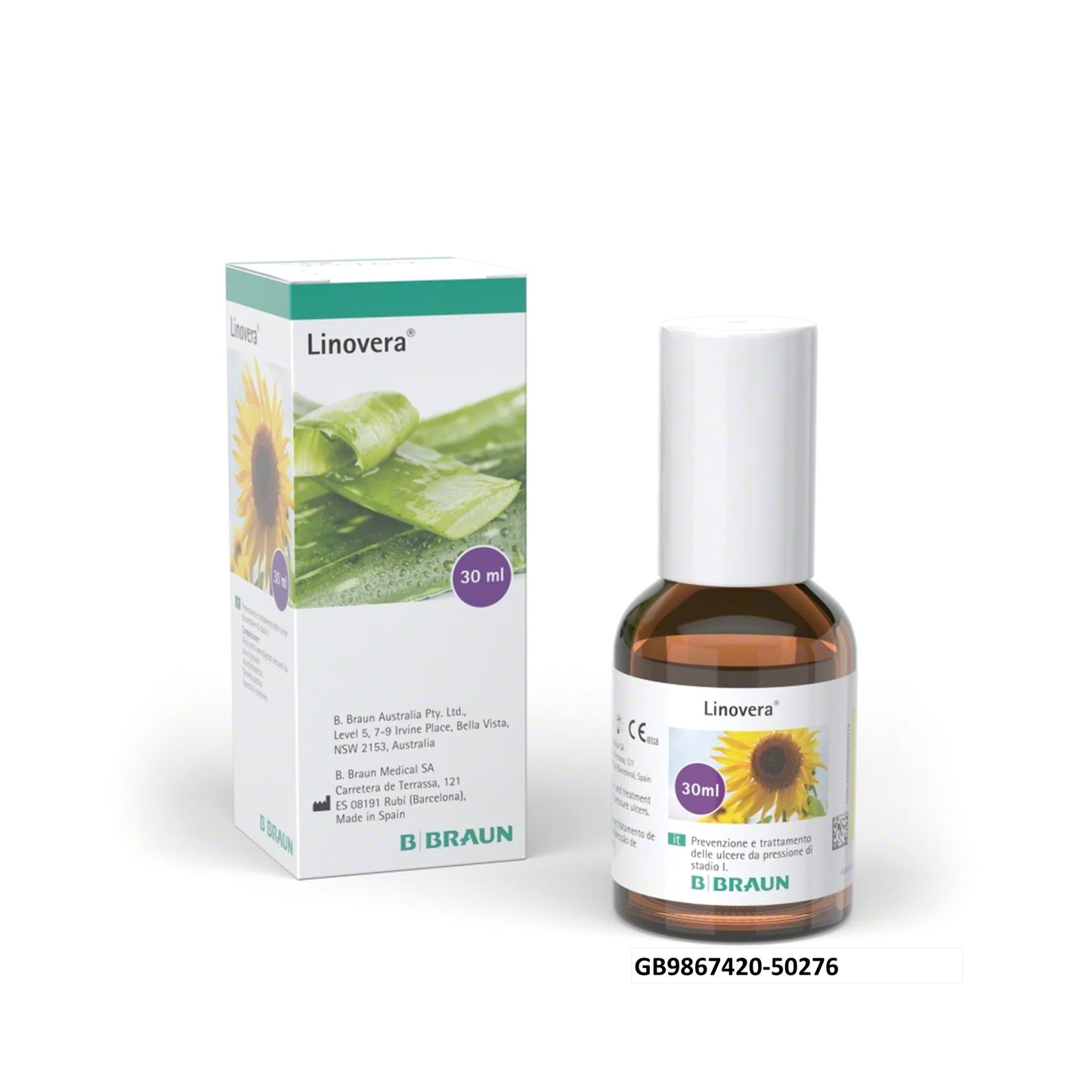 B BRAUN LINOVERA 30ML