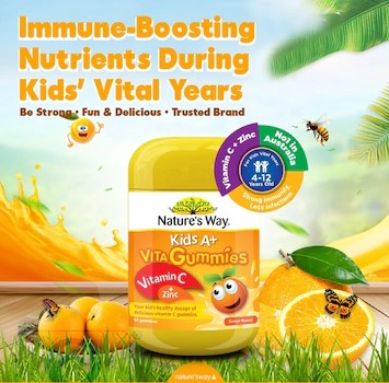 NATURES WAY KIDS A+ VITAMIN C+ZINC 60GUMMIES