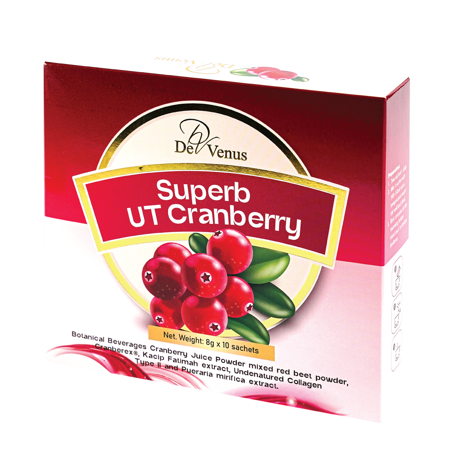 De Venus Superb UT Cranberry x 10 Sachets