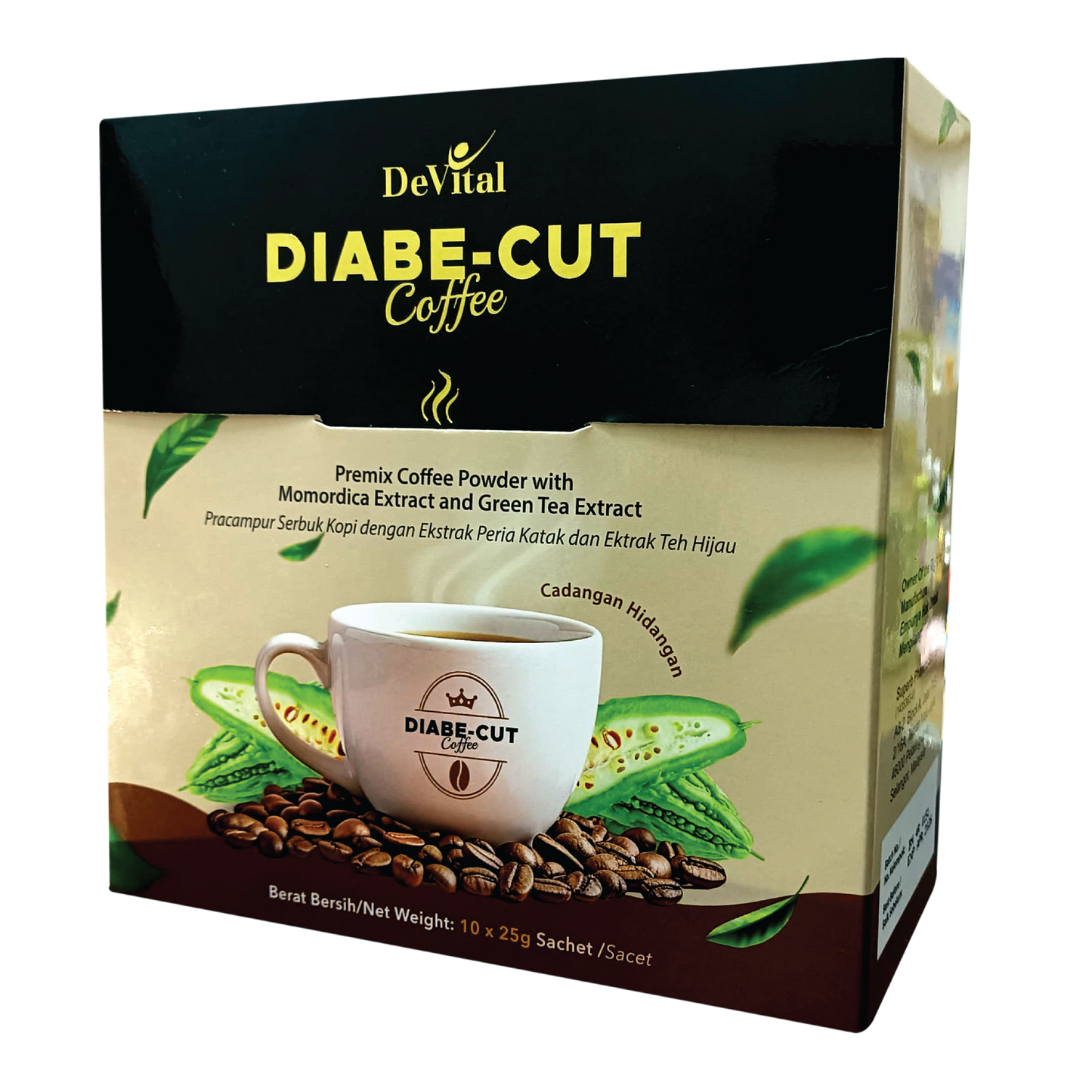 De Vital Diabe-Cut Coffee 10 Sachet X 25g /Box