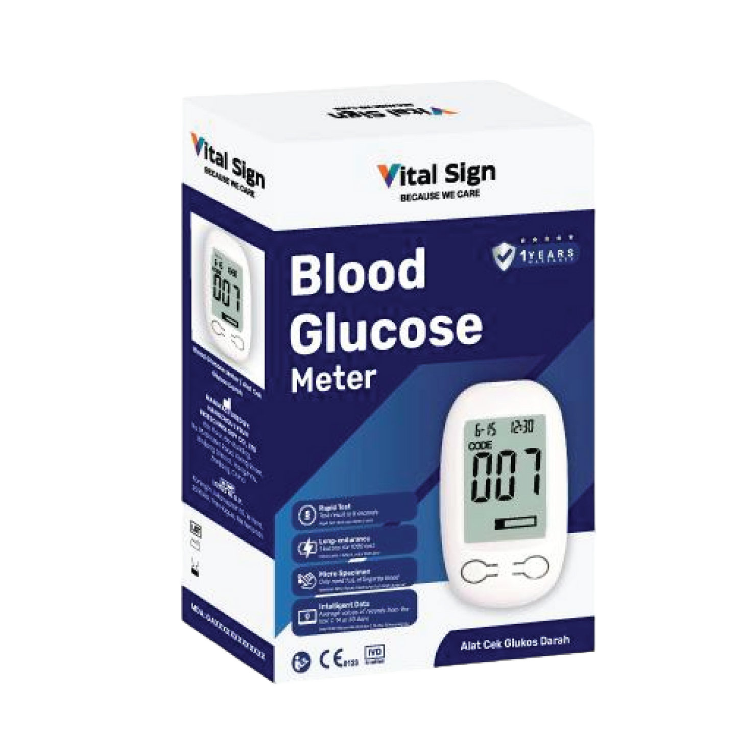 Vital Sign Blood Glucose Meter + FOC 25 strips