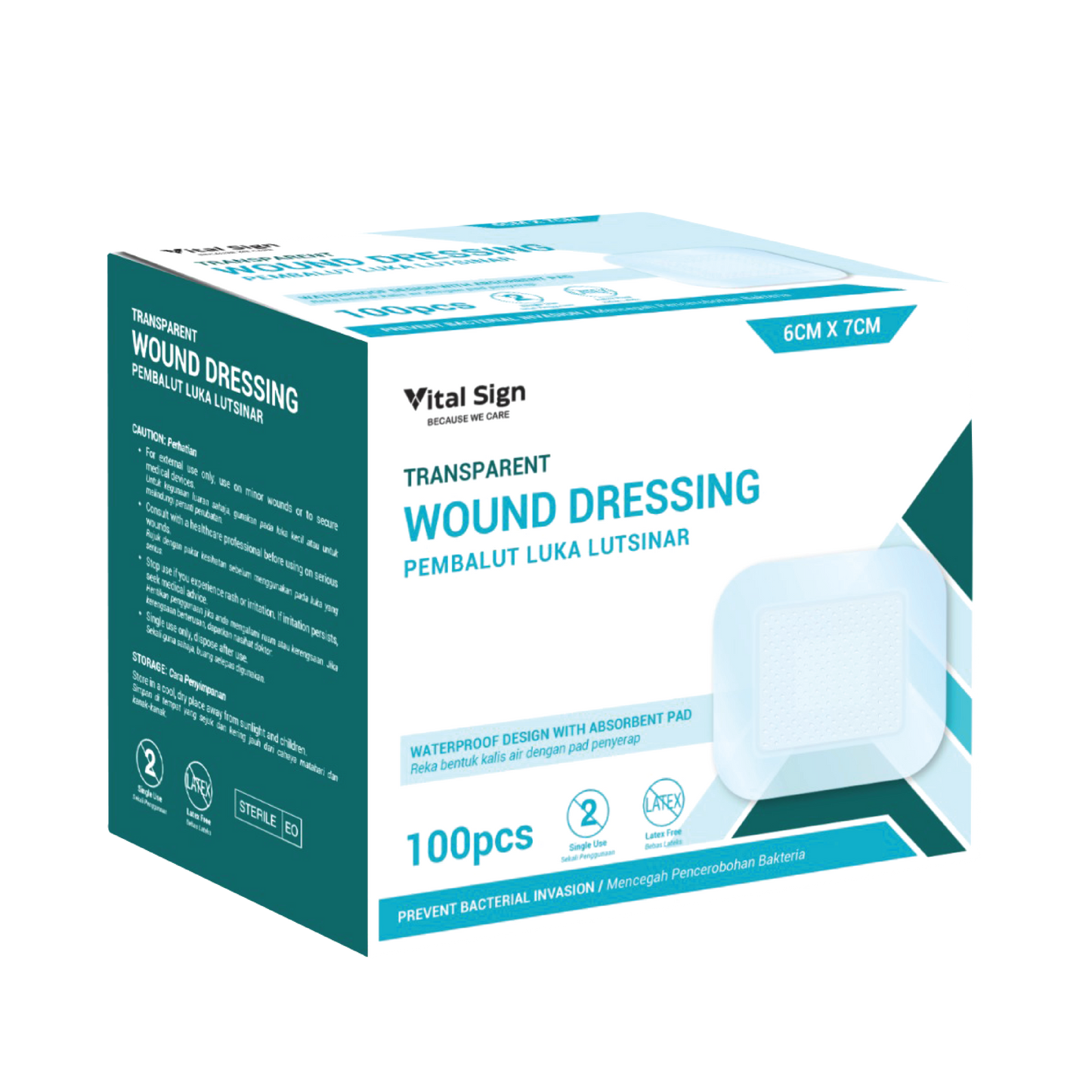 Vital Sign Transparent Wound Dressing