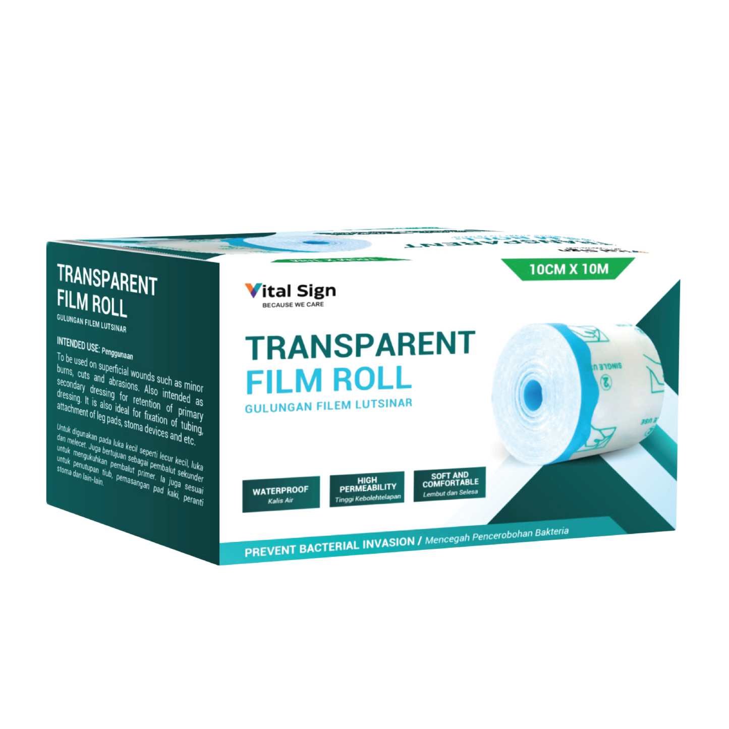 Vital Sign Transparent Film Roll