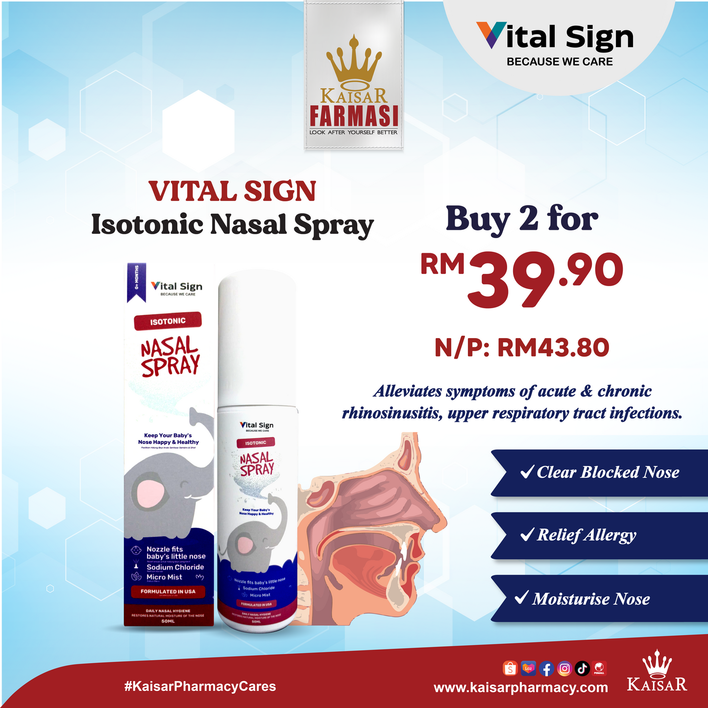 May Promo-Vital Sign Nasal Spray (Isotonic)