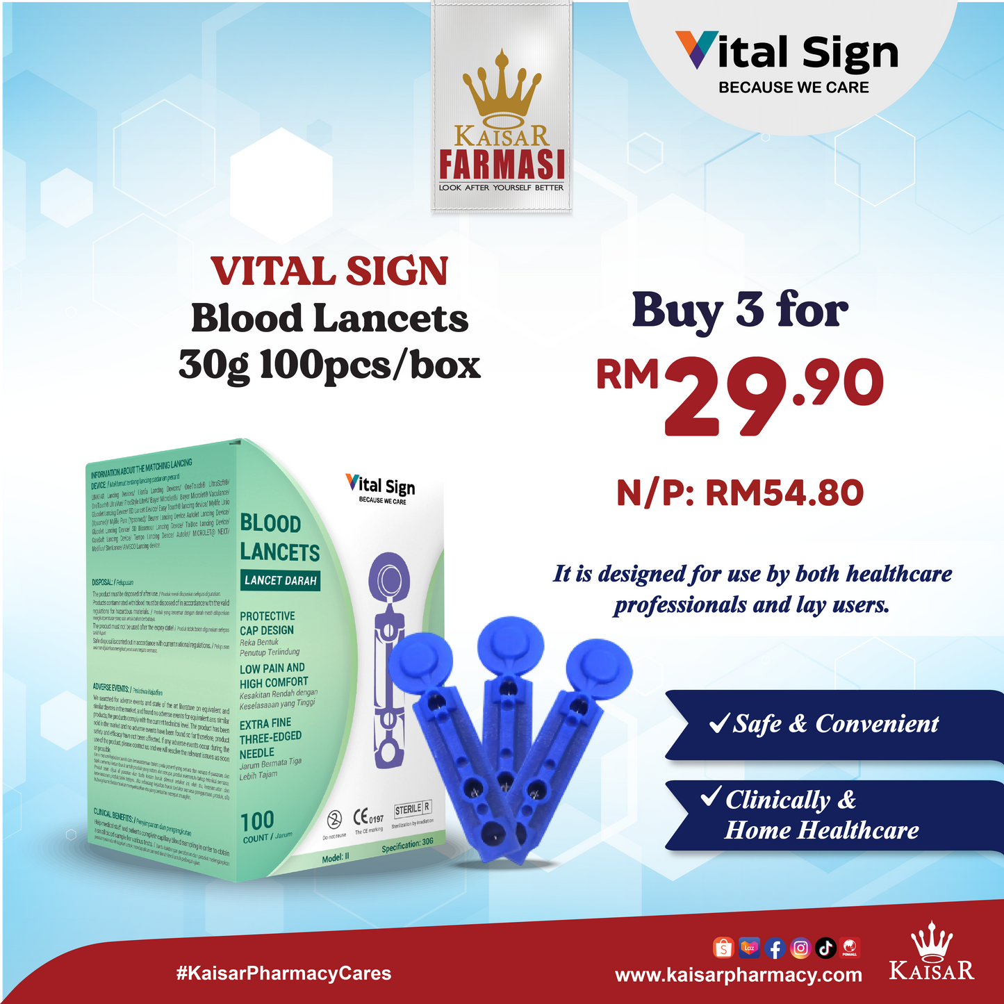 May Promo-Blood Lancets 30g