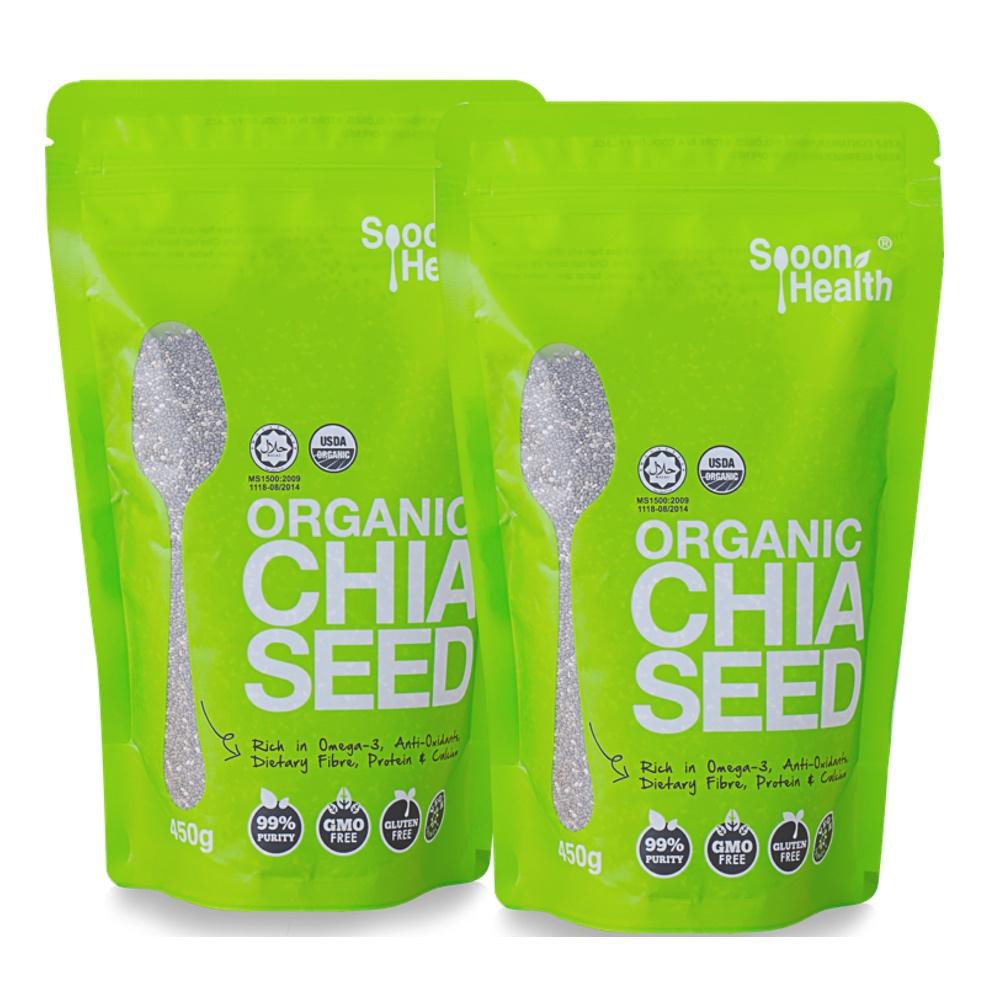 SPOON HEALTH ORGANIC CHIA SEED 2X450G