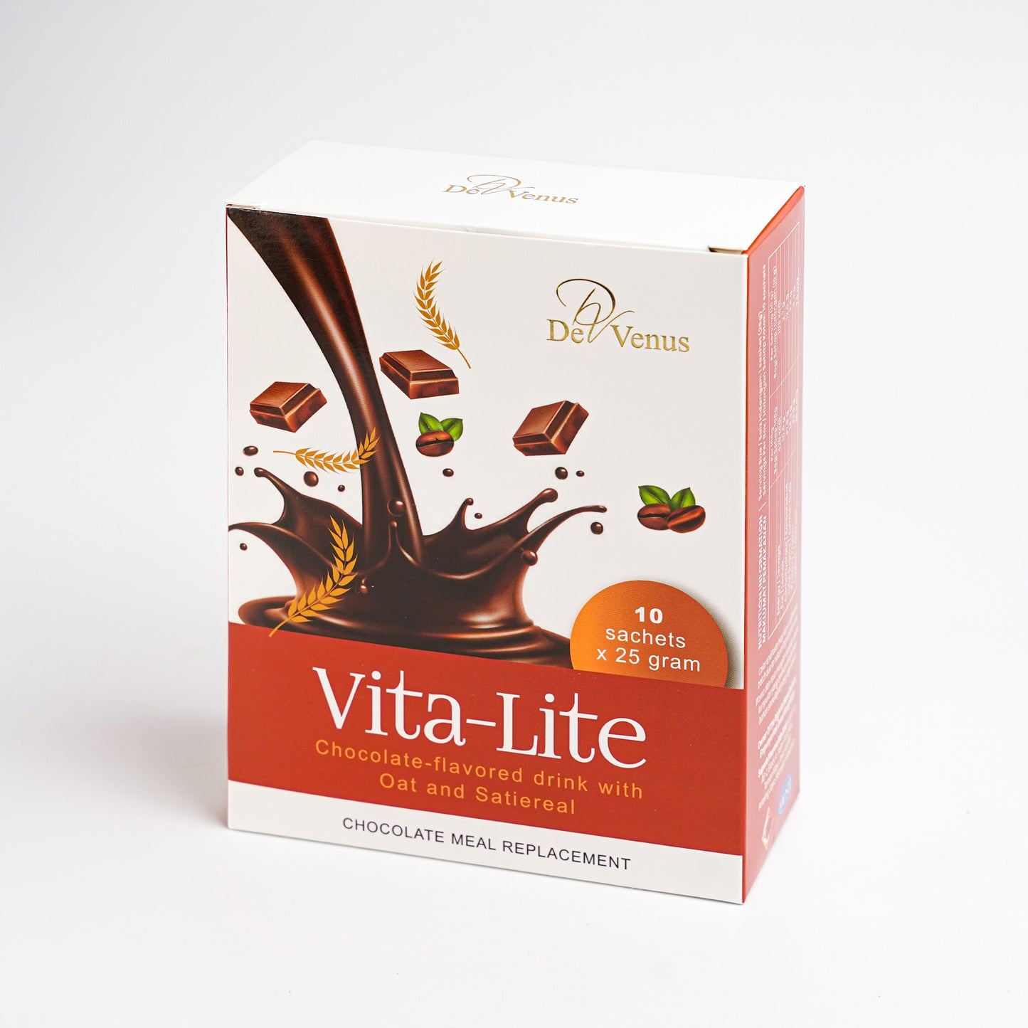 De Venus Vita-Lite Chocolate Meal Replacement x 10 Sachets