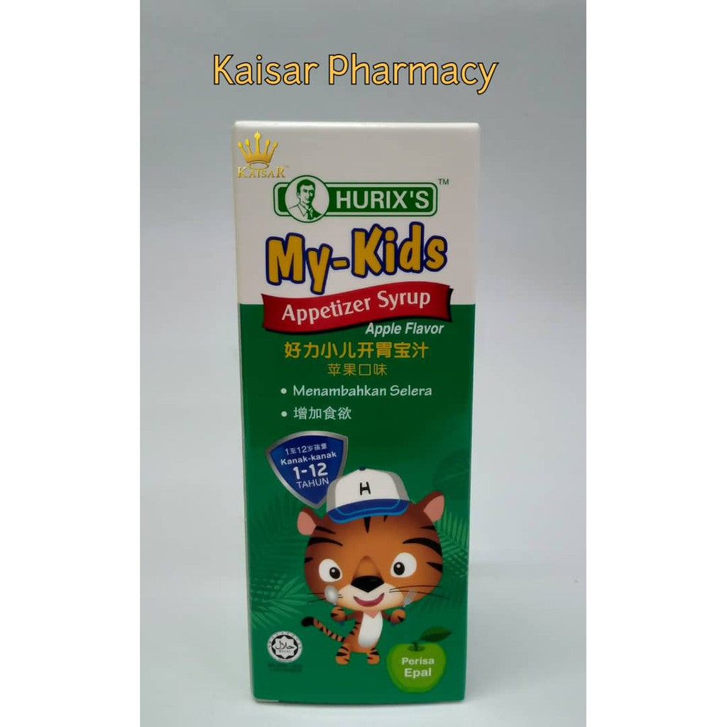 Hurix's My-Kids Appetizer Syrup Apple Flavor 100ml