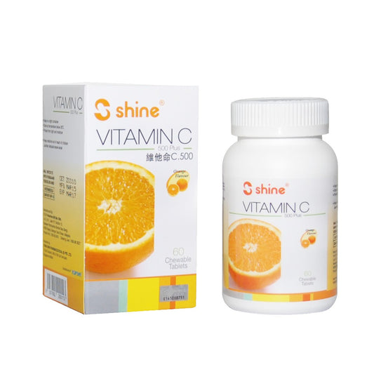 Shine Vitamin C 500 Plus 60 Chewable Tablets