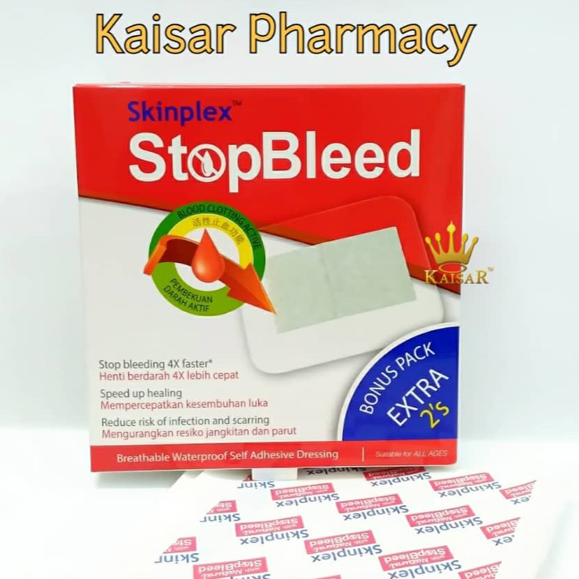Skinplex Stopbleed Waterproof Dressing 5 Sheets
