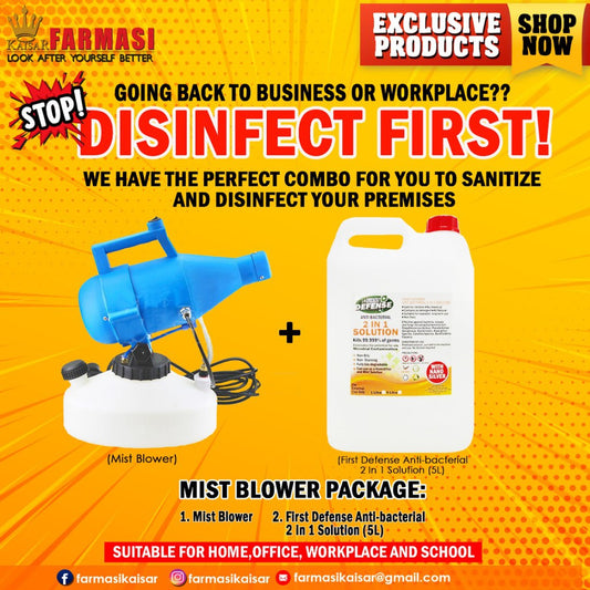 Mist Blower Package Mist Blower & 2-In-1 Solution