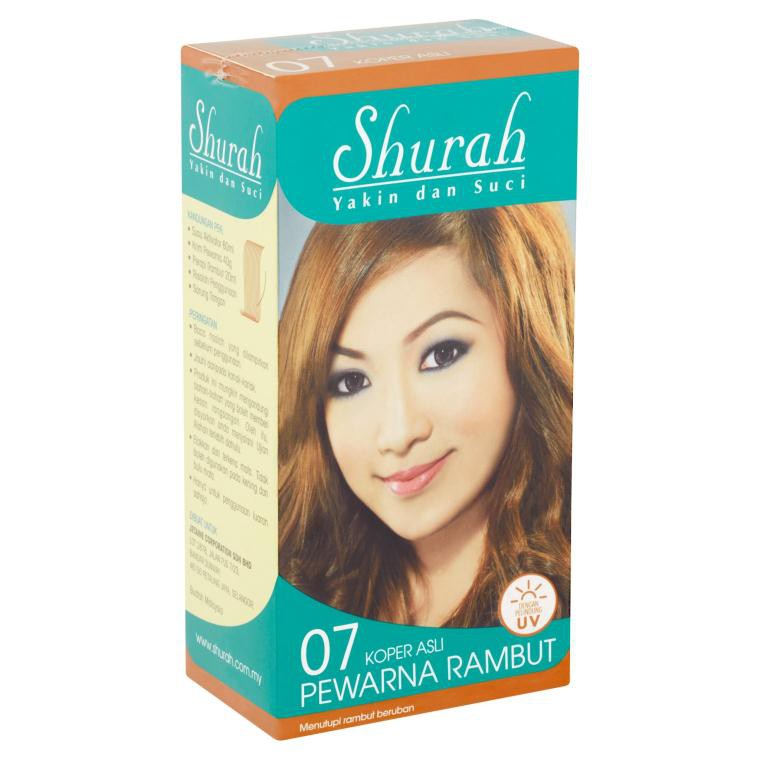 Shurah Pewarna Rambut 07 Koper Asli