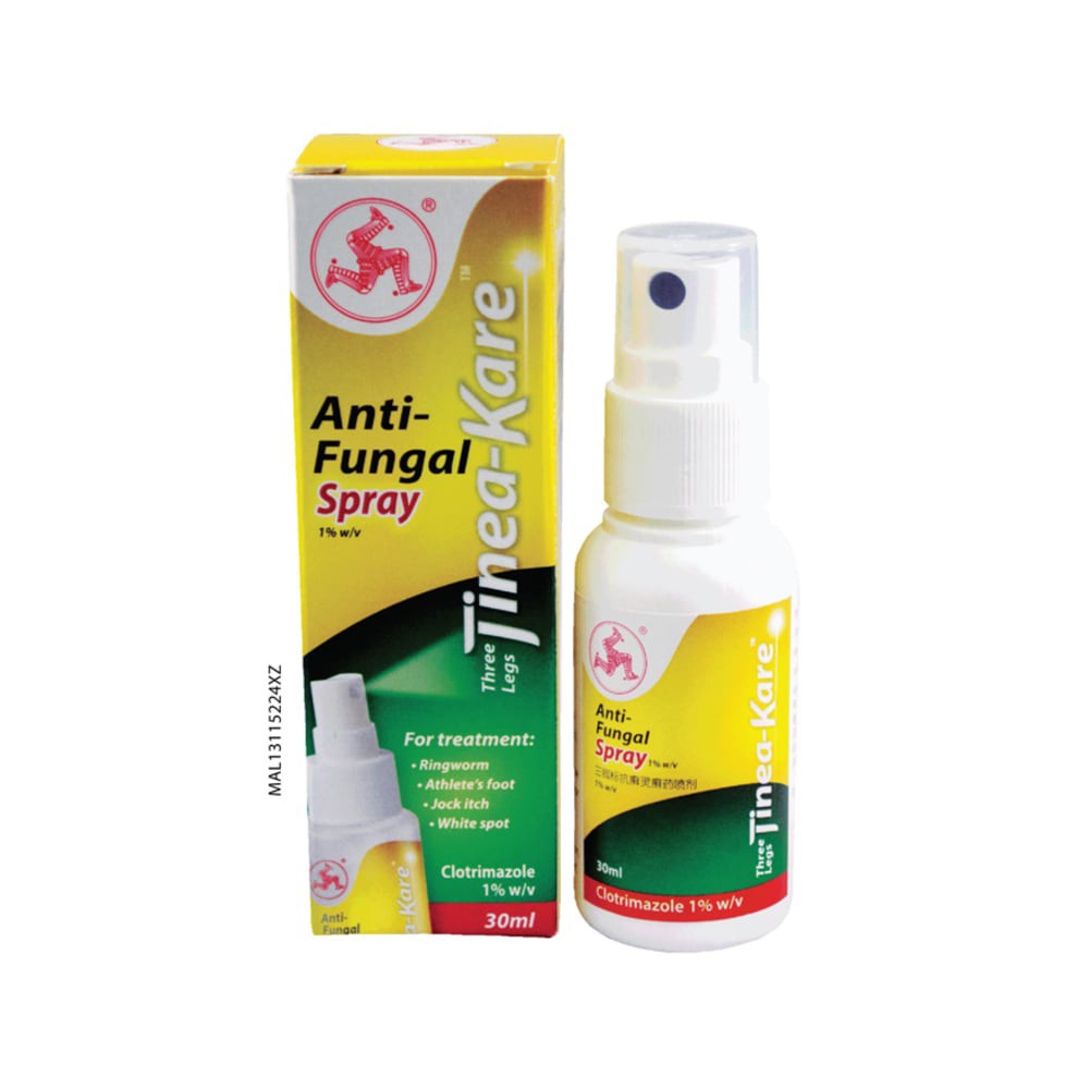 Three Legs Tinea-Kare Anti-Fungal Spray 30ml