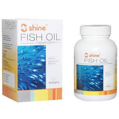 Shine Fish Oil + Natural Vitamin E 60 Softgels