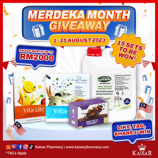 Merdeka Month Giveaway! Win prizes worth up to RM2000