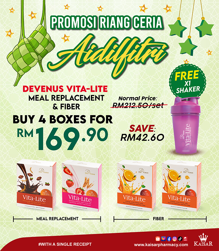 Promosi Riang Ceria Aidilfitri-Vita Lite Meal Replacement & Fiber