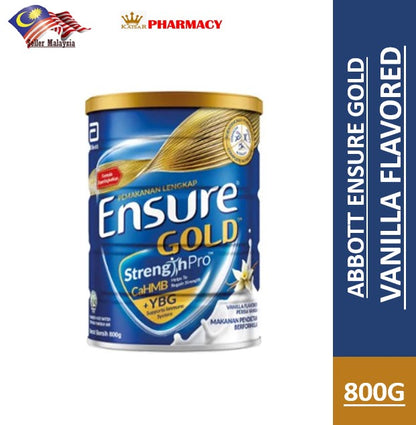 ABBOTT ENSURE GOLD VANILLA FLAVORED 800G