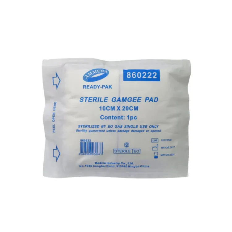 AMMEDA STERILE GAMGEE PAD 10CM X 20CM /PCS