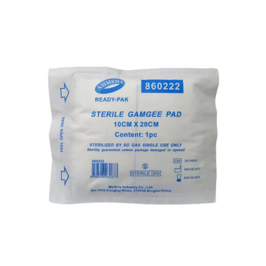 AMMEDA STERILE GAMGEE PAD 10CM X 20CM /PCS