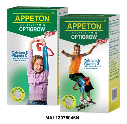 APPETON MULTIVITAMIN OPTIGROW PLUS 60TABLETS