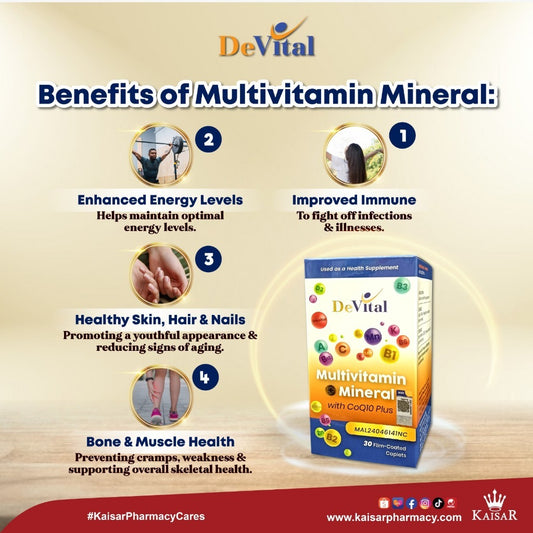 Devital Multivitamin+Mineral W COQ10 Plus 30 Film-Coated Cap