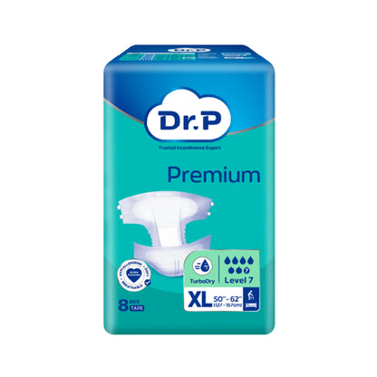 DR.P PREMIUM DIAPER TAPE SIZE XL 8PCS (127-157CM)