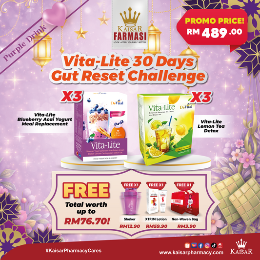 Promo 6 Boxes Vita-Lite (30 Days Gut Reset Challenge)