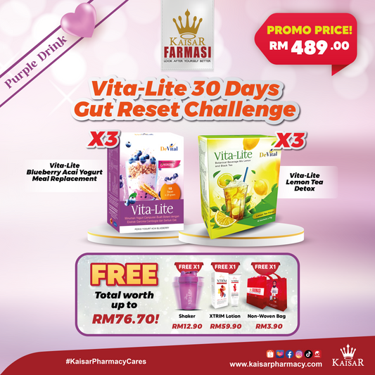 Promo 6 Boxes Vita-Lite (30 Days Gut Reset Challenge)