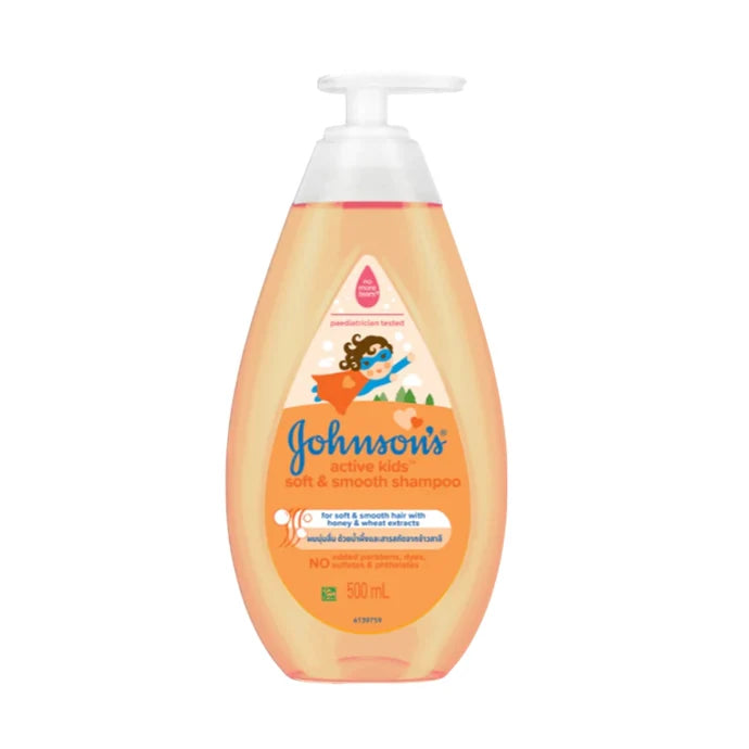 JOHNSONS ACTIVE KIDS SOFT&SMOOTH SHAMPOO 500ML