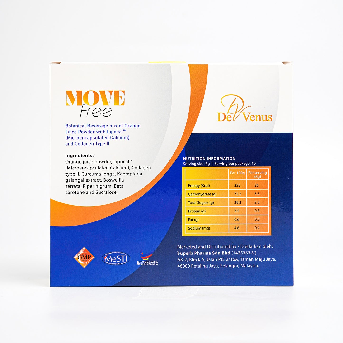 De Venus Move Free 8gm X 10 sachets