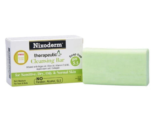 NIXODERM THERAPEUTIC PH5.5 SOAP-FREE BAR 100G