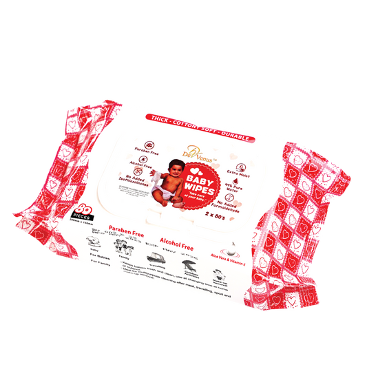 De Venus Baby Wipes 200mm X 150mm - 80s, 2 X 80s