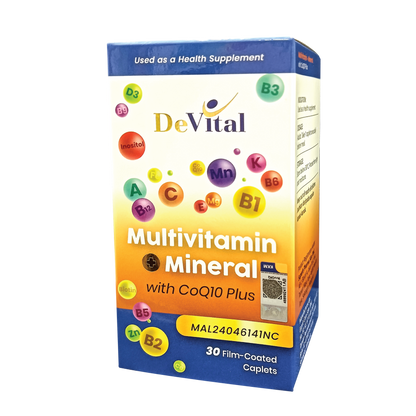 De Vital Multivitamin+Mineral W COQ10 Plus 30 Film-Coated Cap