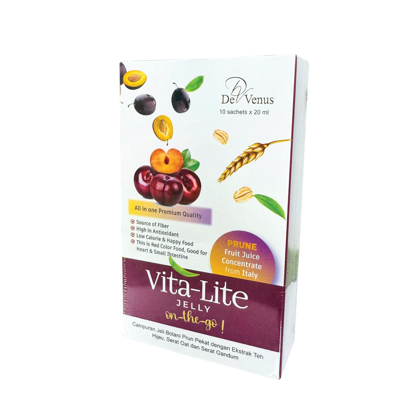 De Venus Vita Lite Jelly Prune On The Go