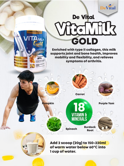 Vita Milk Gold Supergreen Devital 400 gm