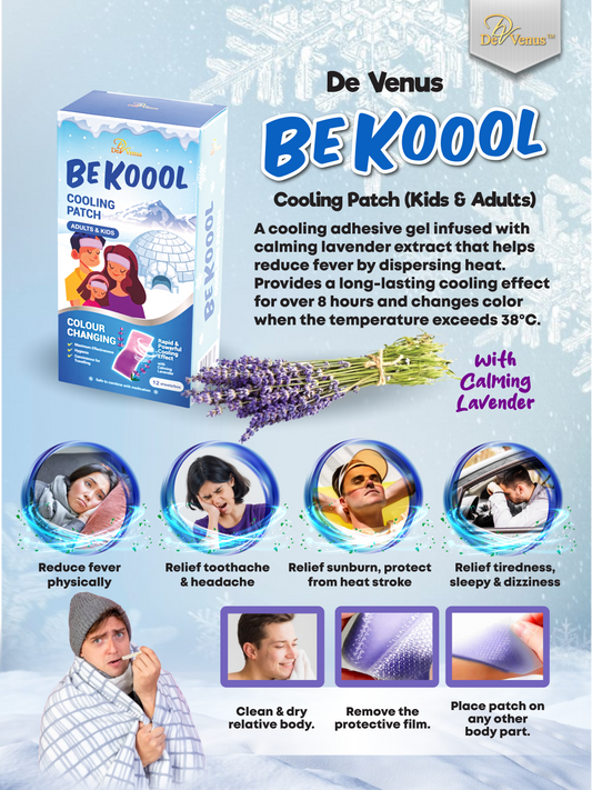 De Venus Be Koool Cooling Fever Patch (Adult & Kids / Infant)