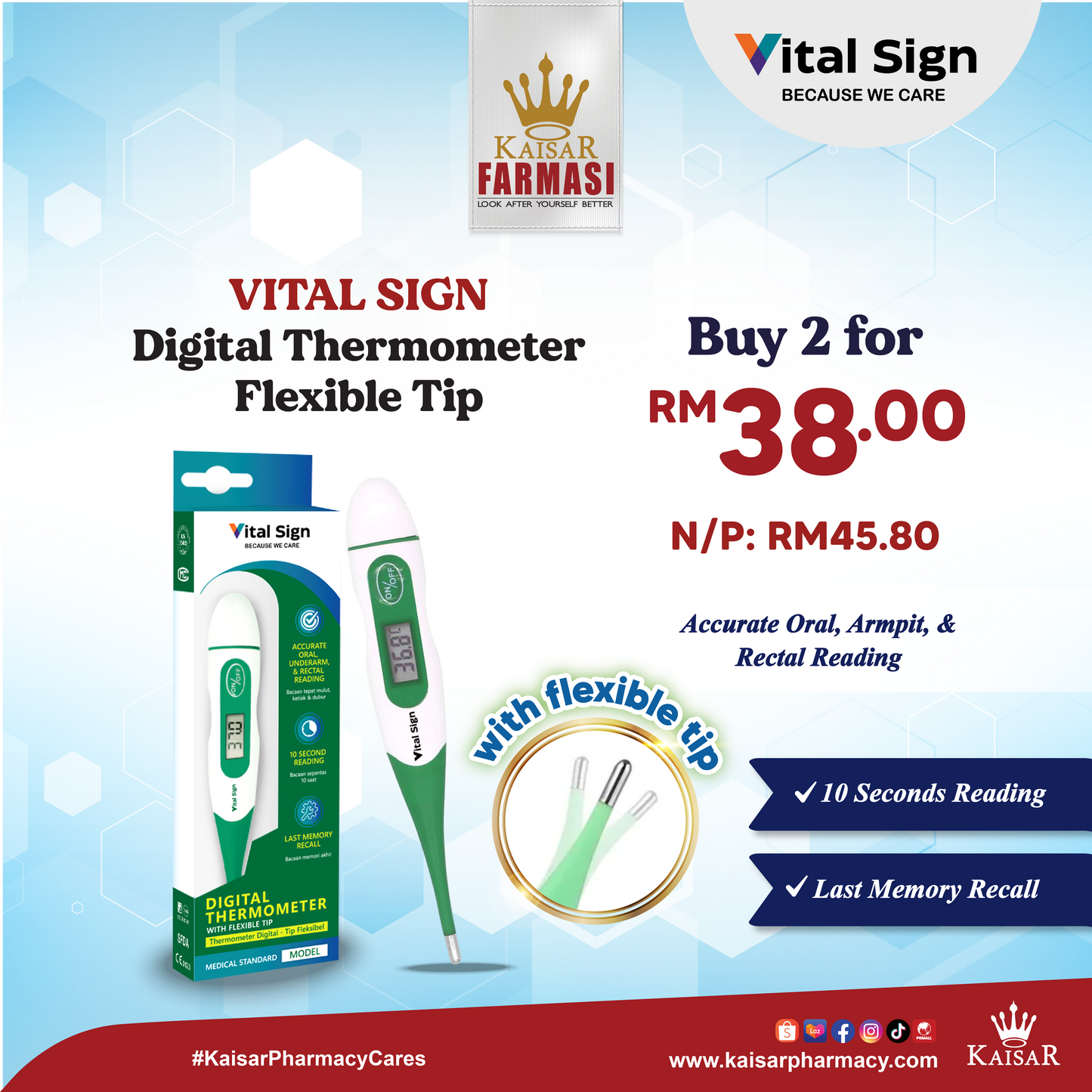 May Promo-Vital Sign Digital Thermometer