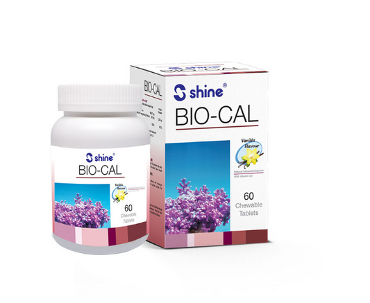 SHINE BIO-CAL NATURAL SEAWEED CALCIUM 60TABLETS