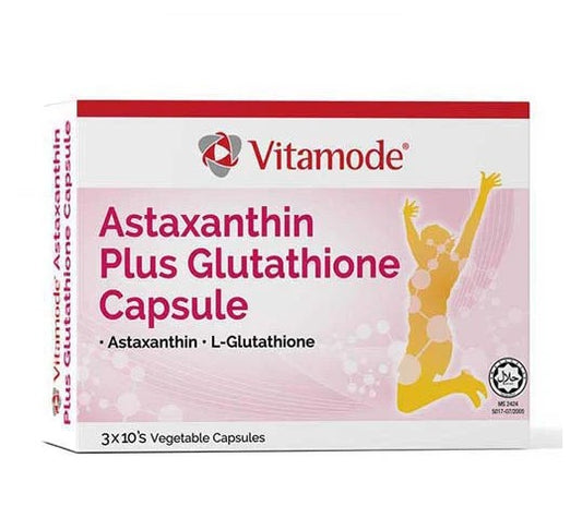 VITAMODE ASTAXANTHIN PLUS GLUTATHIONE 3X10VEGETAB