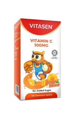 VITASEN VITAMIN C 100MG ORANGE 100 CHEWABLE TAB