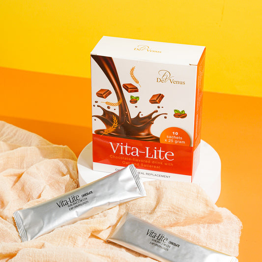 De Venus Vita-Lite Weight Management System-Detox Fiber (Orange + Oat) /Meal Replacement (Chocolate/Strawberry Yoghurt)