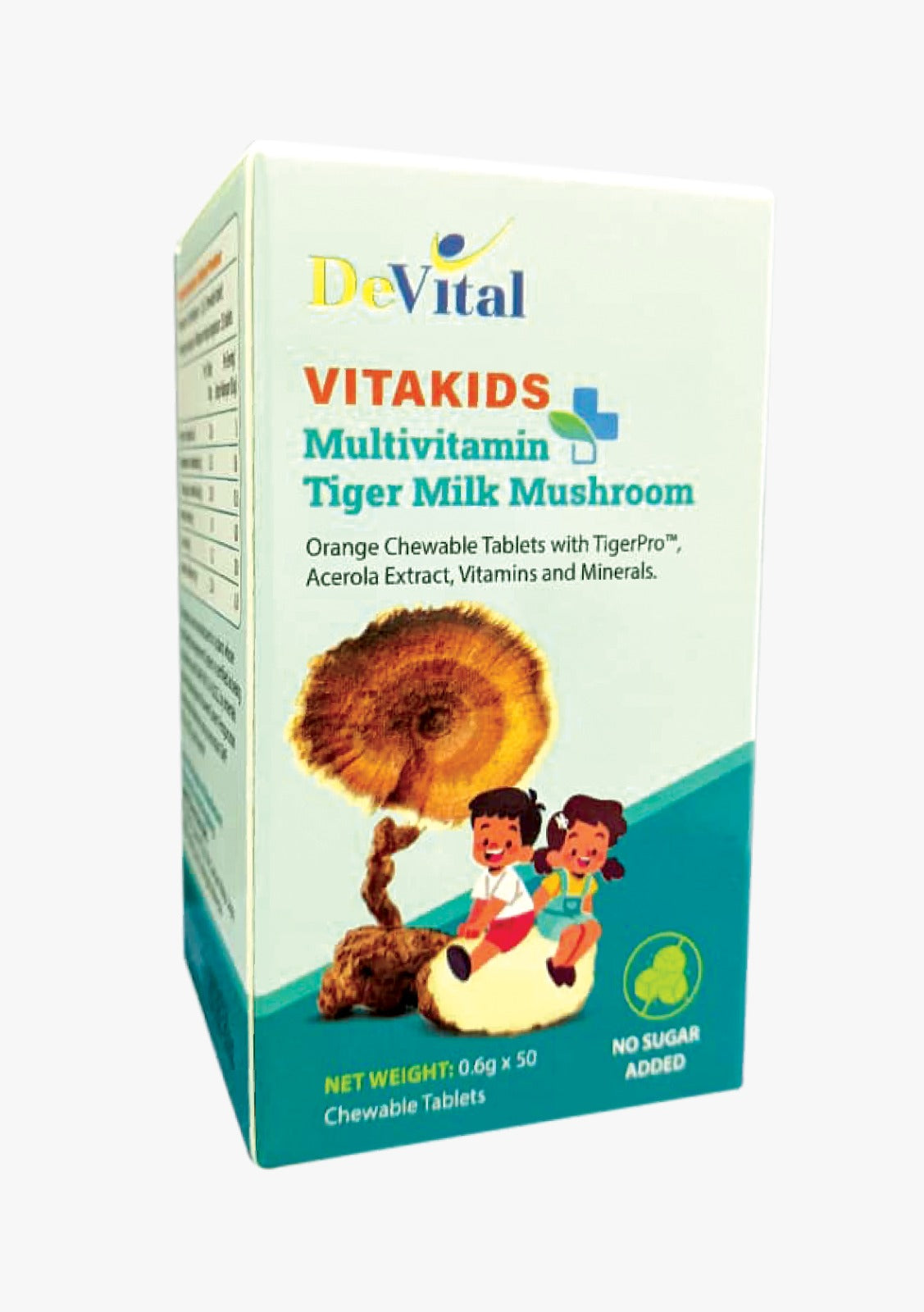 Vitakids Multivitamin Tiger Milk Mushroom 0.6G X 50s Chewable Tablets