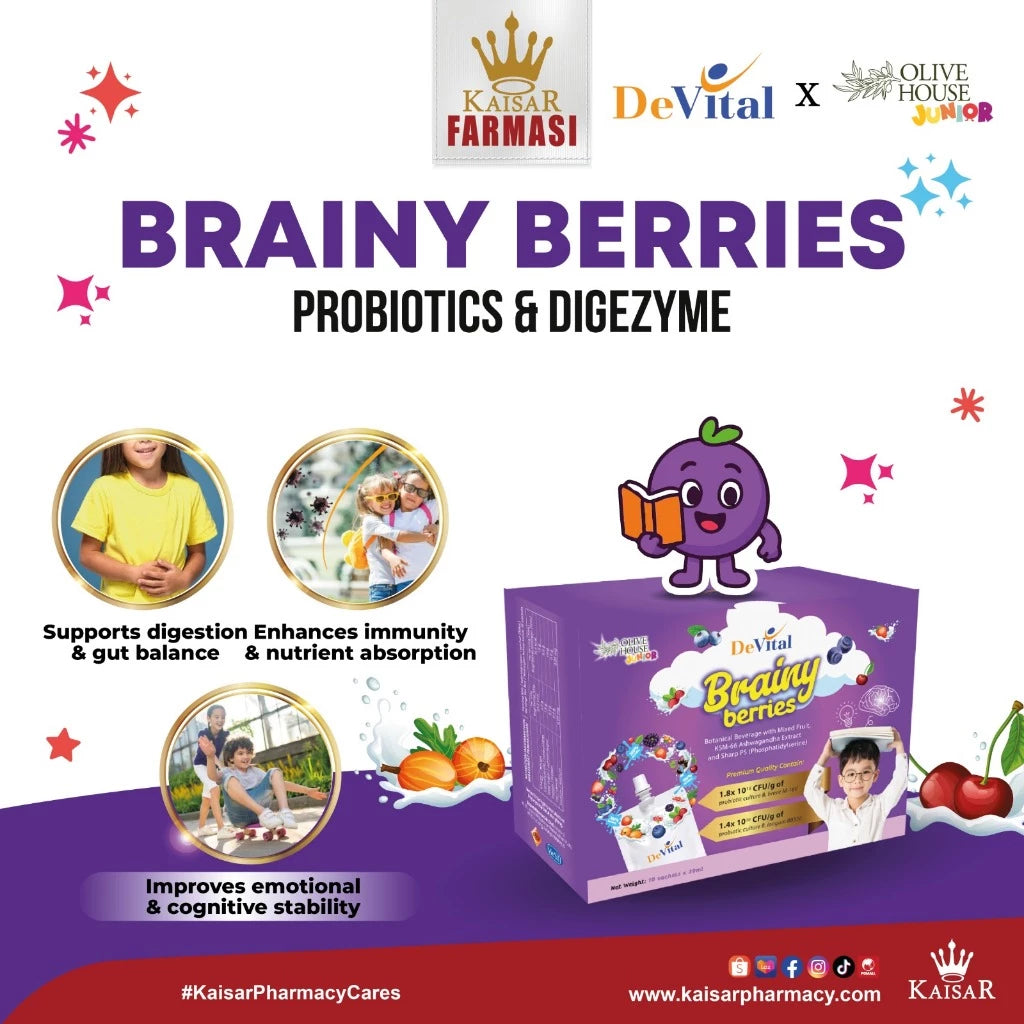 [TWIN PACK DEALS] 2X DEVITAL Brainy Berries + FREE RM5 Voucher!