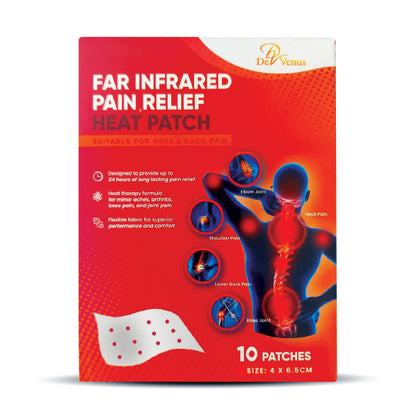De Venus Far Infrared Pain Relief Heat Patch Small 10s (4 X 6.5cm)