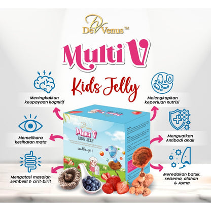 De Venus Multi V Kids Jelly 50ml Box 10's