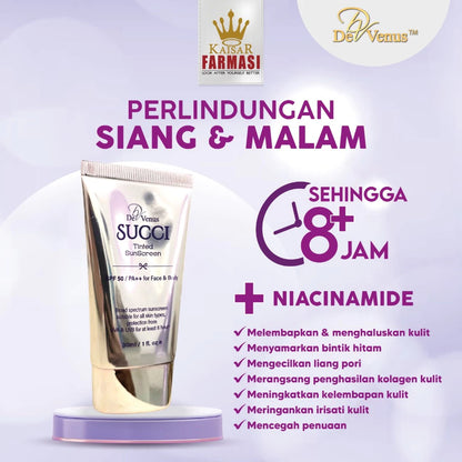 [TWIN PACK DEALS] 2X SUCCI TINTED SUNSCREEN SPF50 / PA++ FREE VOUCHER RM 5