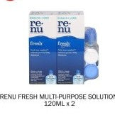 Renu Fresh Free Lens Case Twin Pack 120ml+120ml