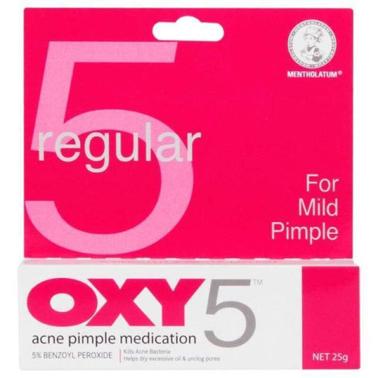 Mentholatum Oxy 5 Acne Pimple Medication 25gm