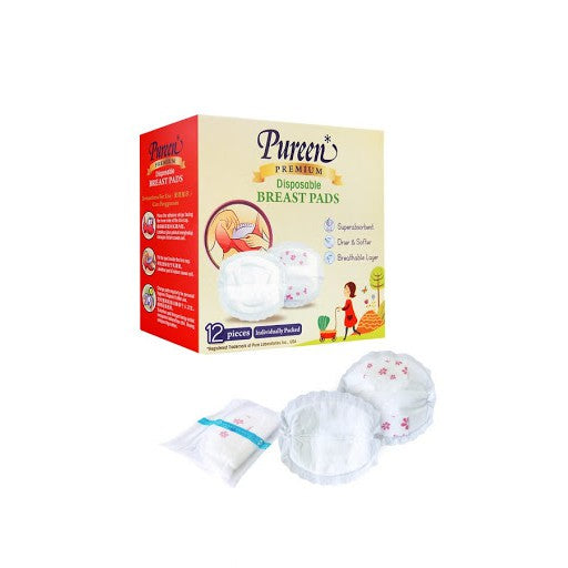 Pureen Premium Disp Breast Pads 12pcs