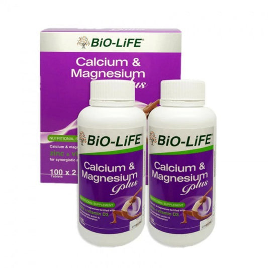 Mega Bio-Life Calcium & Magnesium Plus 2 X 100s